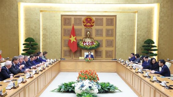 Le Premier ministre Pham Minh Chinh reçoit une délégation de grandes entreprises néerlandaises
