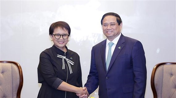 Le Premier ministre reçoit la ministre indonésienne des Affaires étrangères