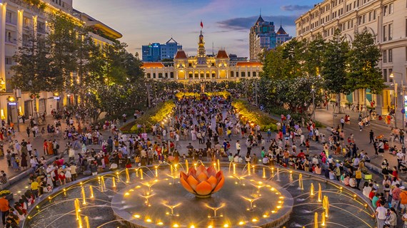 Hô Chi Minh-Ville vue d'en haut