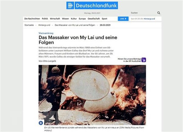Un historien allemand condamne le massacre de My Lai et le qualifie de crime de guerre hinh anh 1
