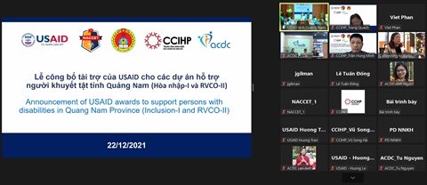 L’USAID soutien aux personnes handicapees de Quang Nam hinh anh 1