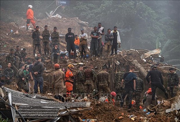 Inondations et glissements de terrain au Bresil : message de sympathie du Vietnam hinh anh 1