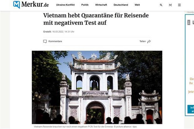 Les medias allemands soulignent la reouverture du tourisme international au Vietnam hinh anh 1