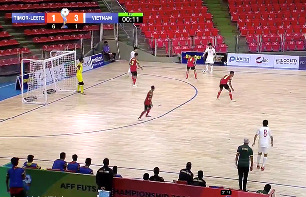 Championnat de futsal d'Asie du Sud-Est: le Vietnam ecrase le Timor-Leste hinh anh 1