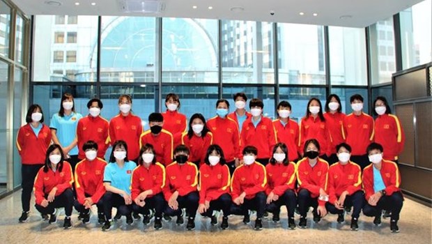 L'equipe nationale de football feminin termine son stage d'entrainement en R. de Coree hinh anh 1
