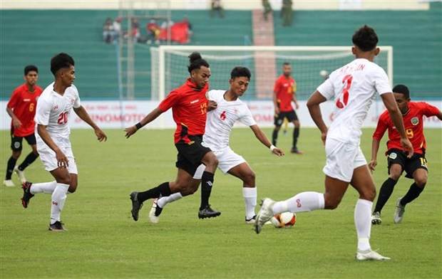 SEA Games 31 : le Myanmar a battu le Timor-Leste en football masculin hinh anh 1