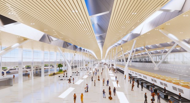 Le plan architectural du terminal T3 de l’aeroport de Tan Son Nhat est inspire de l'ao dai hinh anh 3
