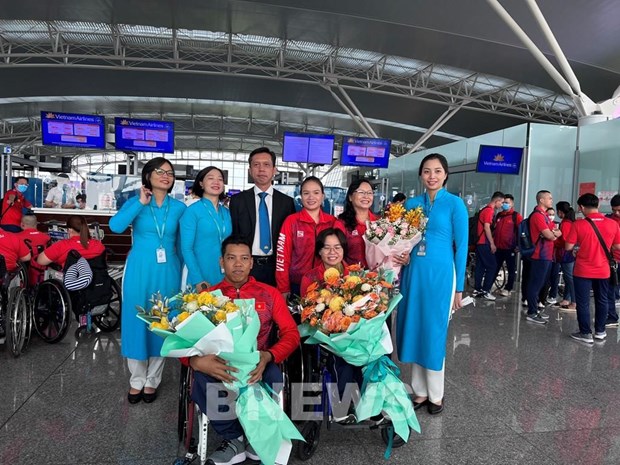 ASEAN Para Games 11: Vietnam Airlines aux cotes de la delegation vietnamienne hinh anh 1