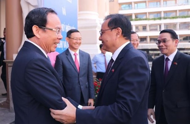 Ho Chi Minh-Ville fete les 60 ans des relations diplomatiques Vietnam-Laos hinh anh 1