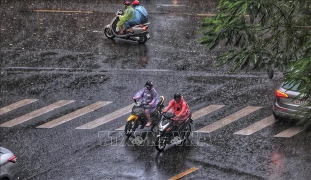 Des pluies s'abattent toutes les regions du pays le 22 septembre hinh anh 1