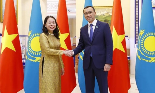 Activites de la vice-presidente Vo Thi Anh Xuan au Kazakhstan hinh anh 1