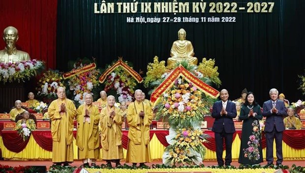 Ouverture du 9e Congres national des delegues de l’Eglise bouddhique du Vietnam hinh anh 1