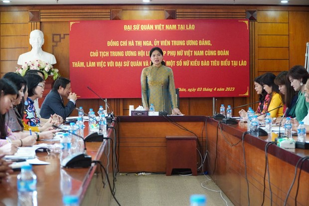 L’Union des femmes vietnamiennes apprecie hautement le role des femmes vietnamiennes au Laos hinh anh 1