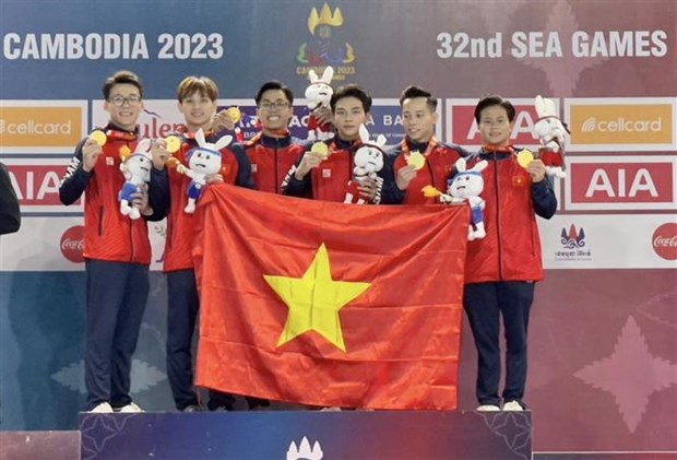 SEA Games 32 : le Vietnam obtient plus de medailles d'or le 8 mai hinh anh 1