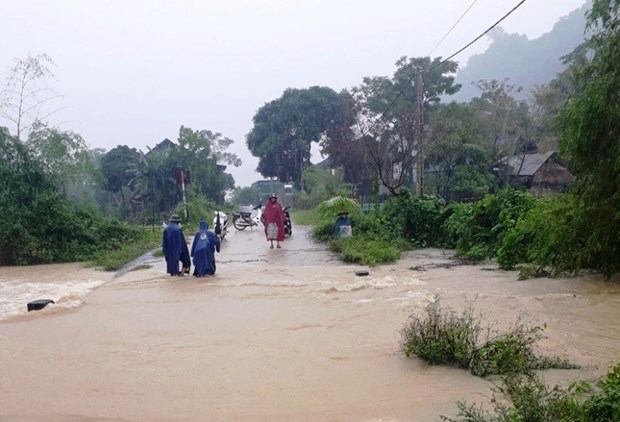 Inondations et glissements de terrain : message de sympathie de la RPDC hinh anh 1