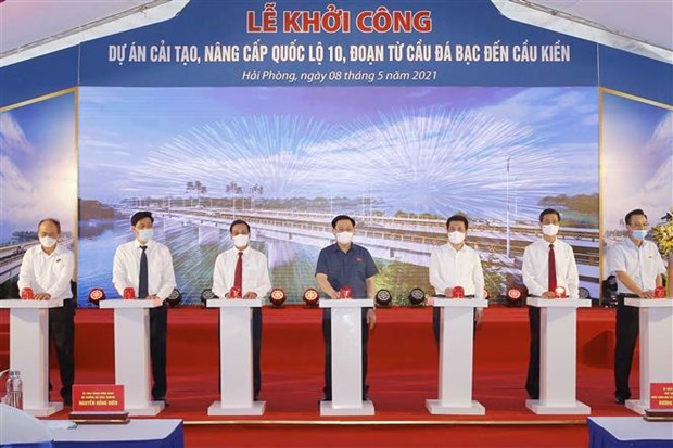 Mise en chantier du projet d'amelioration de la Nationale 10 a Hai Phong hinh anh 1