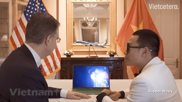 L'ambassadeur americain au Vietnam adresse ses vœux de Nouvel An en rappant hinh anh 2
