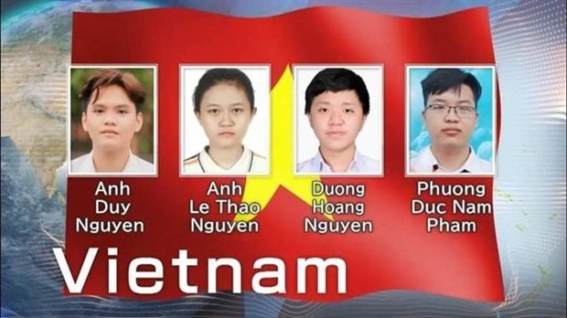 Quatre eleves vietnamiens primes aux Olympiades internationales de chimie 2021 hinh anh 1