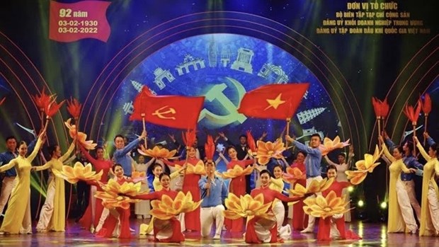 Programme artistique en l'honneur de la fondation du Parti communiste du Vietnam hinh anh 1