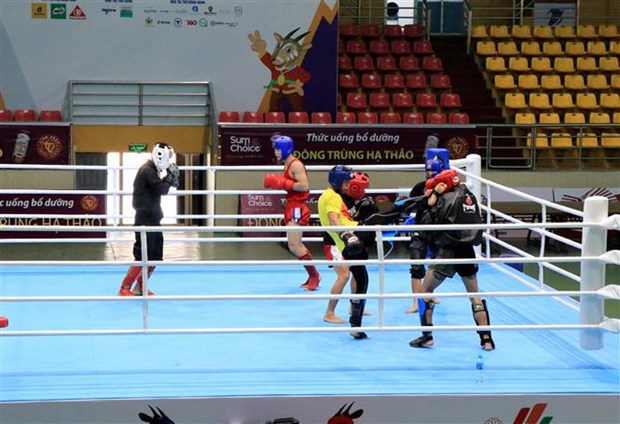 SEA Games 31: l'equipe vietnamienne de kick-boxing vise au moins quatre medailles d'or hinh anh 1