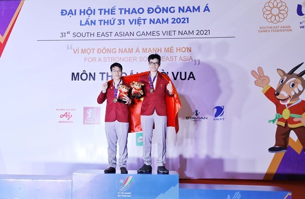 SEA Games 31: l'equipe d'echecs du Vietnam remporte au total sept medailles d'or hinh anh 1