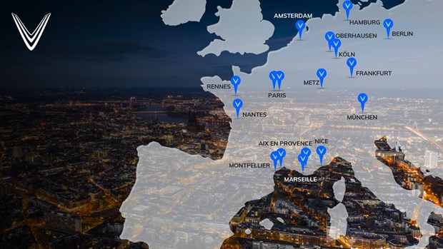 VinFast hinh anh 1 eröffnet mehr als 50 Filialen in Deutschland, Frankreich und den Niederlanden