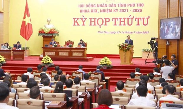 Le president de l'AN assiste a la 4e session du Conseil populaire de Phu Tho hinh anh 1