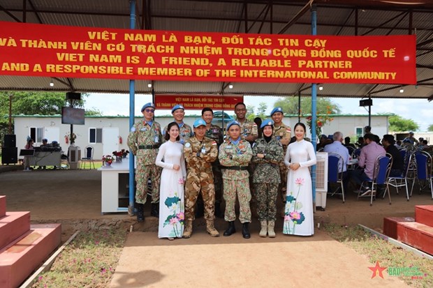 L'Unite de genie militaire n°1 du Vietnam a la FISNUA celebre la Fete nationale hinh anh 2