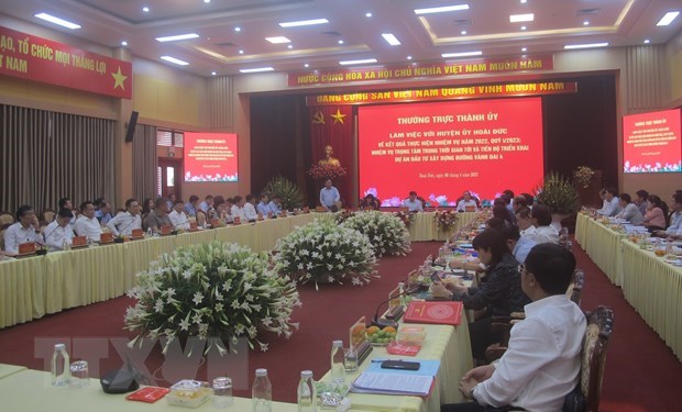 Hanoi mobilise des ressources pour faire du district de Hoai Duc un arrondissement hinh anh 1