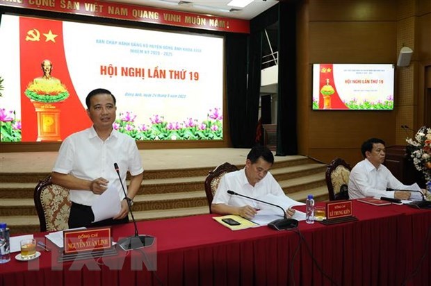 Hanoi s'efforce de porter le district de Dong Anh au niveau d’arrondissement a la fin de 2023 hinh anh 1