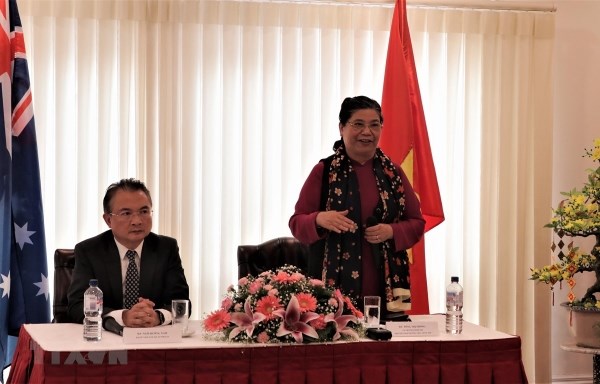 La vice-presidente permanente de l’AN rencontre des Vietnamiens en Australie hinh anh 1
