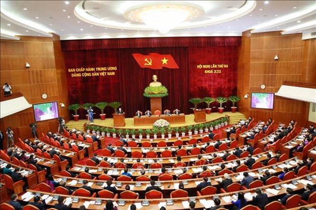 La troisieme journee de travail du 3e Plenum du Comite central du Parti hinh anh 1