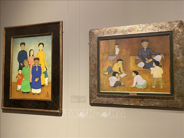 Vernissage d’une exposition du peintre Mai Trung Thu a Macon, en France hinh anh 2