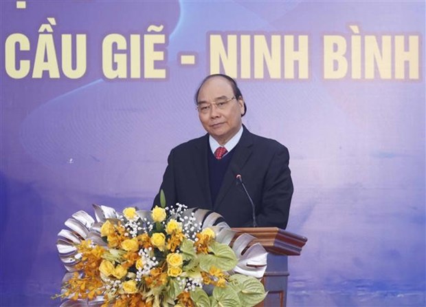 Lancement de la 2e phase de la route reliant les autoroutes Hanoi-Hai Phong et Cau Gie-Ninh Binh hinh anh 2