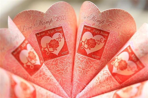 Saint-Valentin : publication d'une collection de timbres sur l’amour hinh anh 2