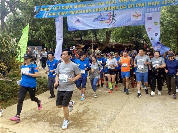 Lai Chau lance son premier marathon sur l’ancienne route de pierre de Pavi hinh anh 1