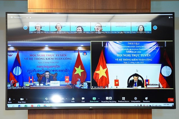 Le Vietnam et le Laos intensifient leur cooperation dans l’audit public hinh anh 1
