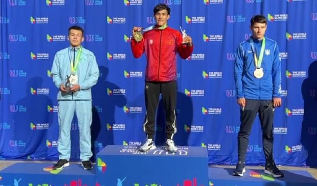 Muay : Nguyen Tran Duy Nhat remporte une medaille d'or aux World Games (Jeux mondiaux) 2022 hinh anh 1