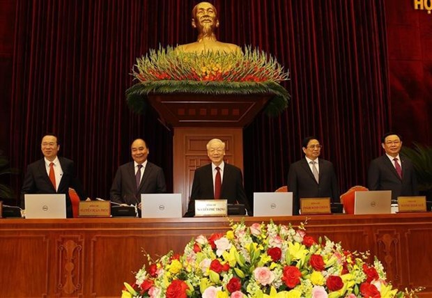Ouverture du 6e Plenum du Comite central du Parti du 13e mandat a Hanoi hinh anh 1