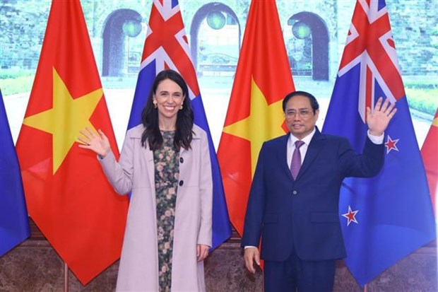 Le PM vietnamien souhaite la bienvenue a la PM neo-zelandaise hinh anh 2