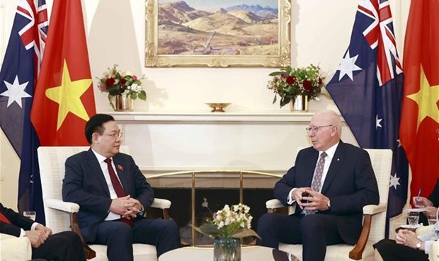 Le president de l'Assemblee nationale Vuong Dinh Hue rencontre le gouverneur general d'Australie hinh anh 1
