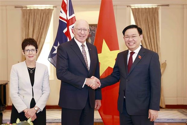 Le president de l'Assemblee nationale Vuong Dinh Hue rencontre le gouverneur general d'Australie hinh anh 2