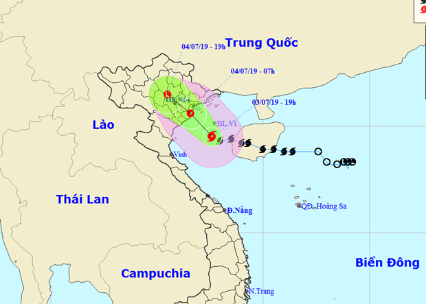 Le typhon Mun frappe les regions cotieres du Nord hinh anh 1
