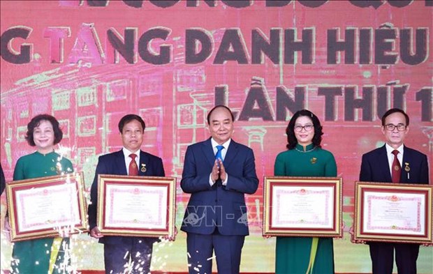Le chef de l'Etat a la ceremonie de rentree scolaire de l'Academie de l'agriculture du Vietnam hinh anh 1