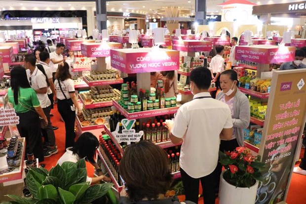 De nombreux produits vietnamiens presentes dans les supermarches AEON hinh anh 1