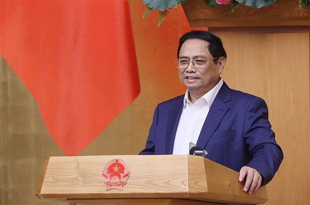 Le PM Pham Minh Chinh preside la reunion periodique du gouvernement hinh anh 1