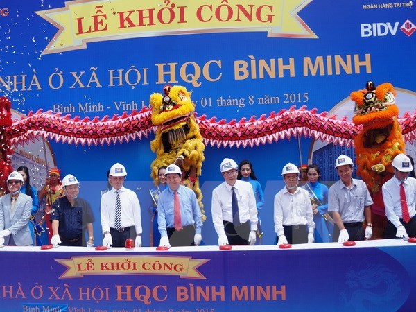 Delta du Mekong: mise en chantier du plus grand projet de logements sociaux hinh anh 1