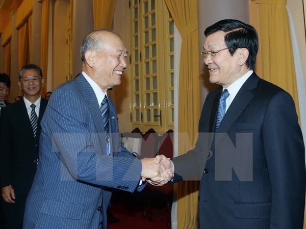 Le president Truong Tan Sang recoit une delegation de la FEC hinh anh 1