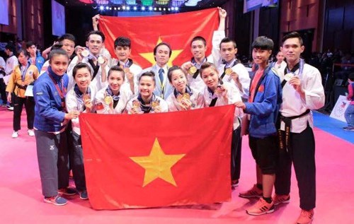Taekwondo : le Vietnam decroche deux medailles d'or hinh anh 1
