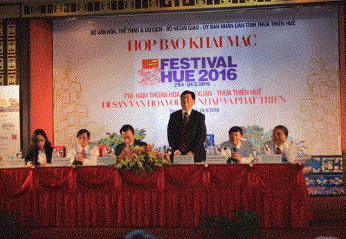 Conference de presse sur le Festival de Hue 2016 hinh anh 1